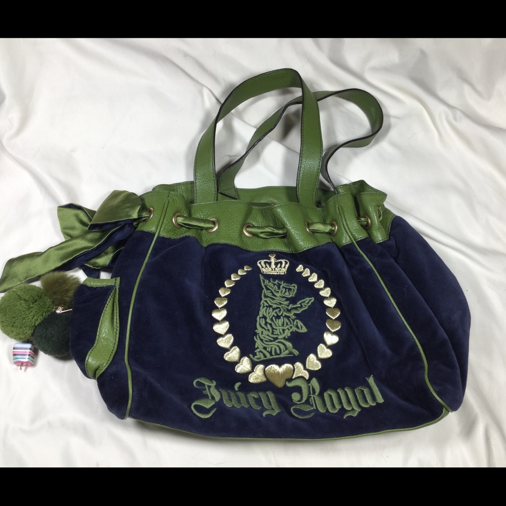 Vintage Y2K Juicy Couture Navy Green Daydreamer